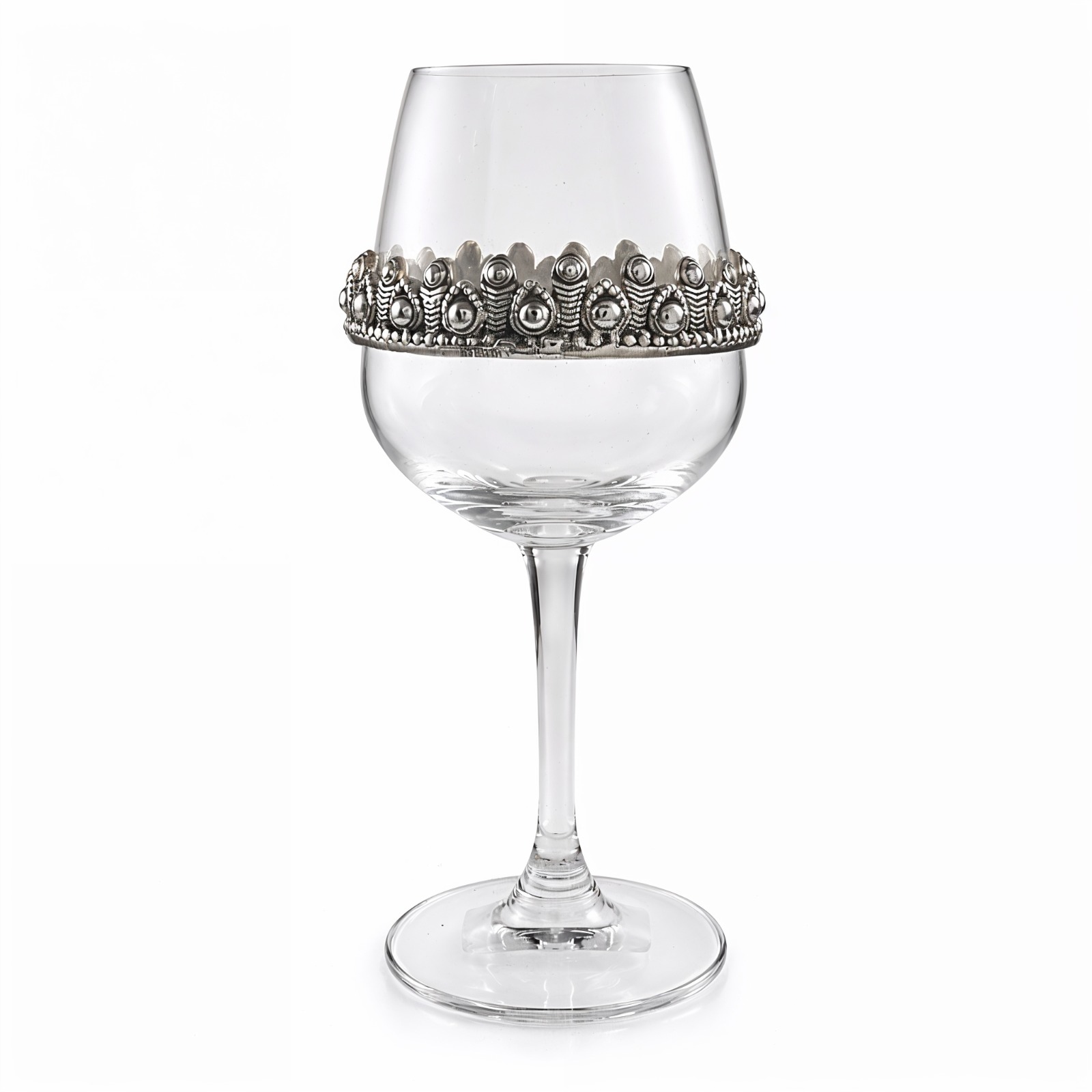 Crown-Rim Wine Glass